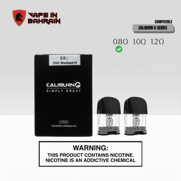 CALIBURN G REFILLABLE POD 0.8 ohms