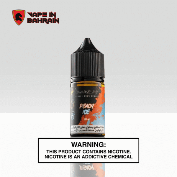 MAZAJ 30ML 20MG PEACH ICE BLACK