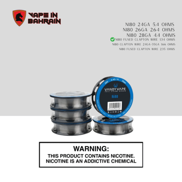 NI80 Fused Clapton Wire 1.34 ohms